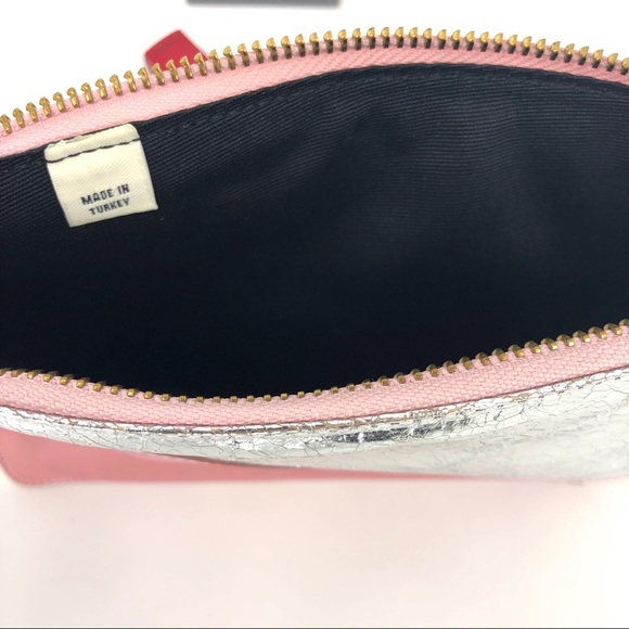 Whistles multi color pink metallic leather pouch - Picture 4 of 4